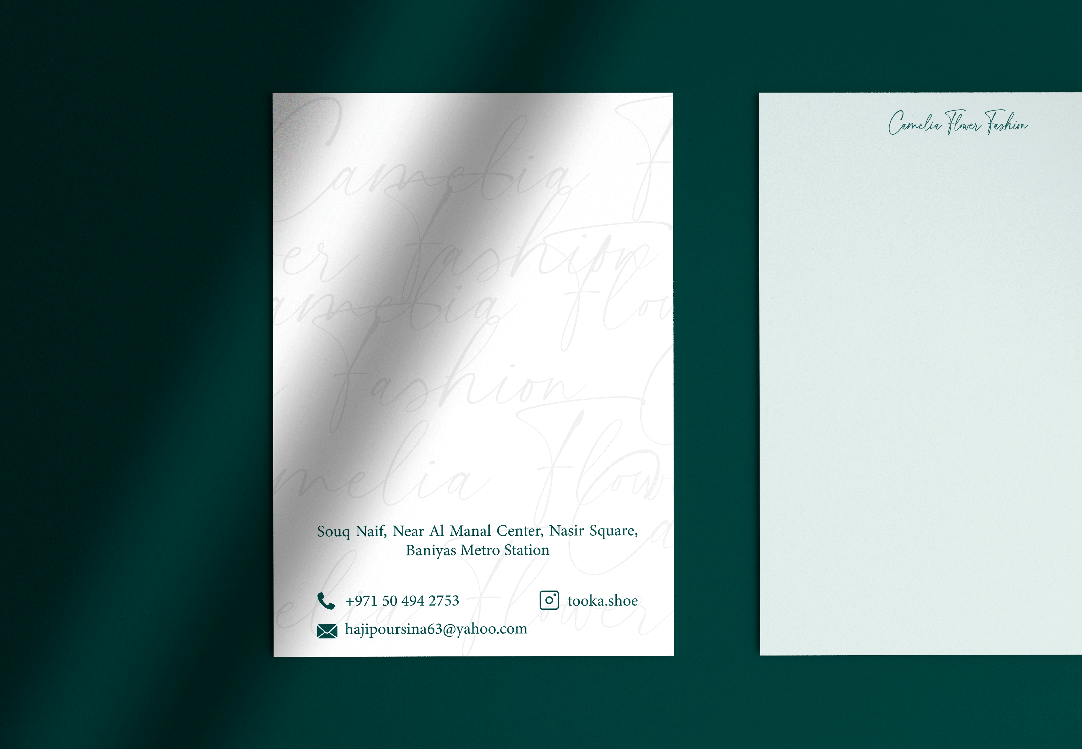 Camila Flower Fashion letterhead